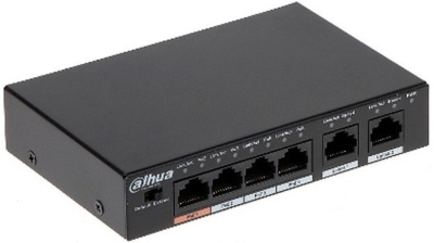 DH-PFS3006-4ET-60 Switch Dahua 4 Puertos Fast Ethernet Puertos UpLink PoE